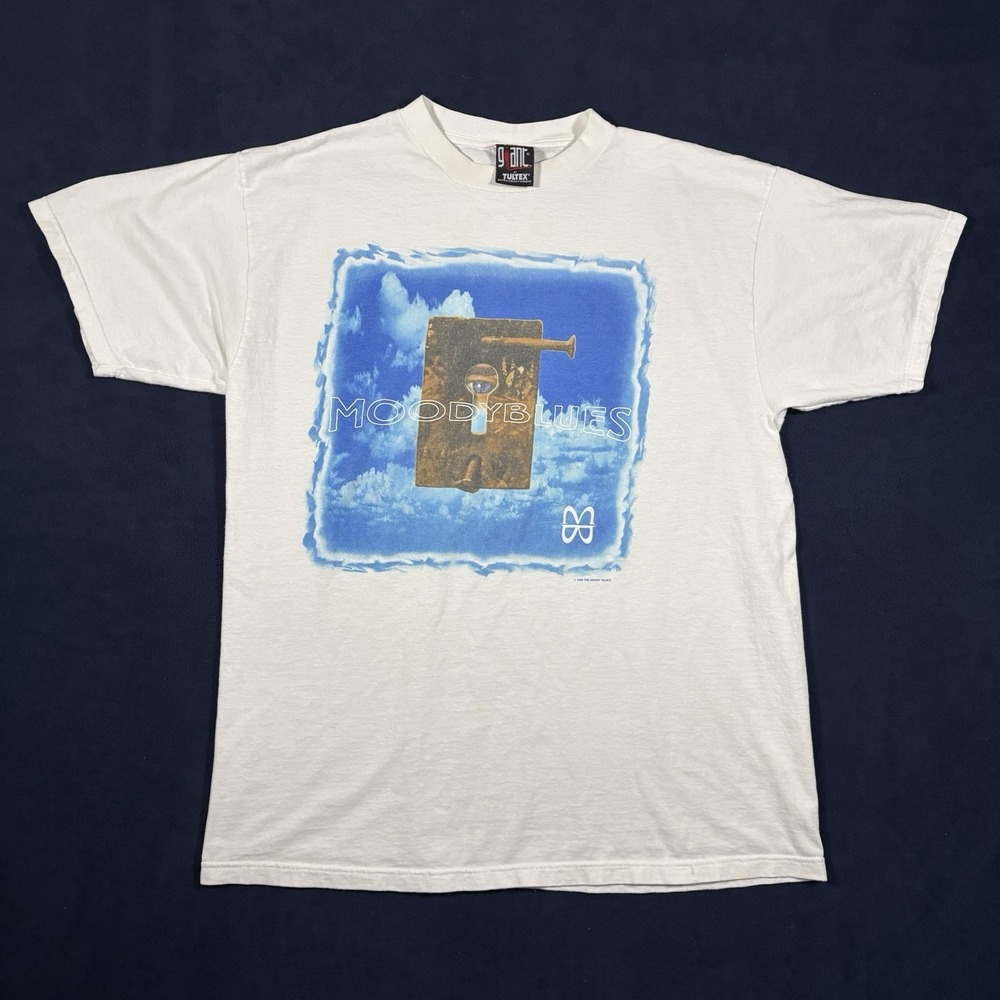 Vintage 1998 The Moody Blues Tour Shirt XL Giant Tultex Rock Band Concert Tee